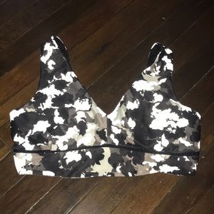 joylab v neck floral print sports workout bra top